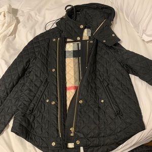 Burberry Quilted Hooded Jacket